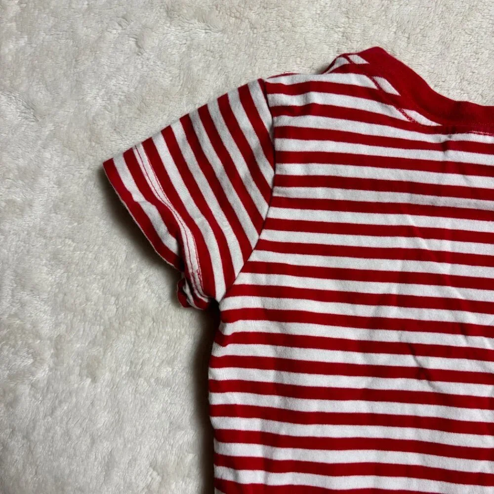 Hanna Andersson Toddler Shirt Size 2 Red Striped Wonder Women Marvel‎ Cotton